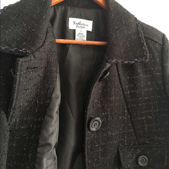 ✨Crop Blazer Jacket by Katherine of NY - Size L✨ - Picture 5 of 8